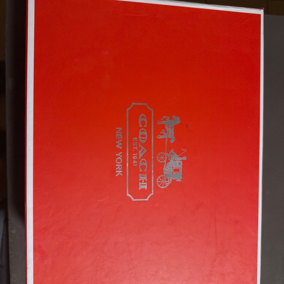 NEW IN BOX Coach Noelle hidden wedge ankle boots with red and black laces - Picture 3 of 9